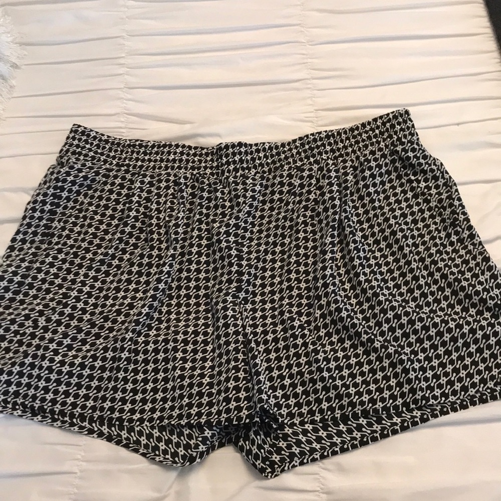 Black and White Dressy Shorts